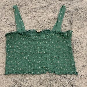 American Eagle Daisy Patterned Crop Top